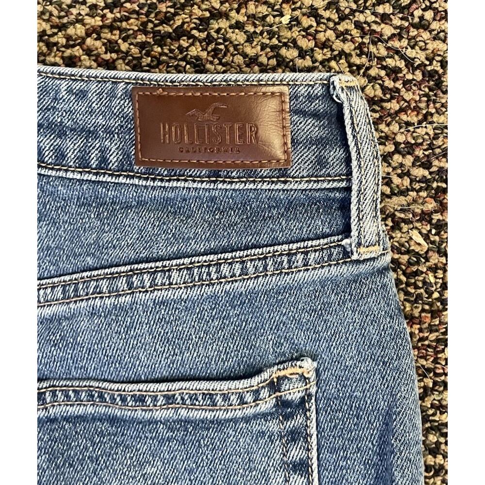 Hollister Ultra High Rise Vintage Straight Jeans 5S Distressed Ripped Stretch - Picture 5 of 6